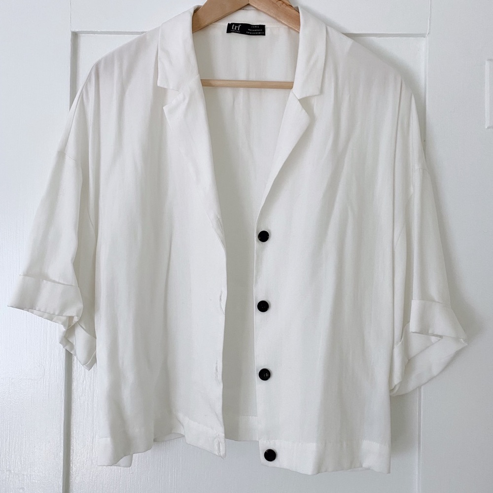 White button up top // Zara